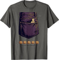 I Hid The Baby In My Pocket Editorial Conceptual Mardi Gras T-Shirt - Asphalt Grey