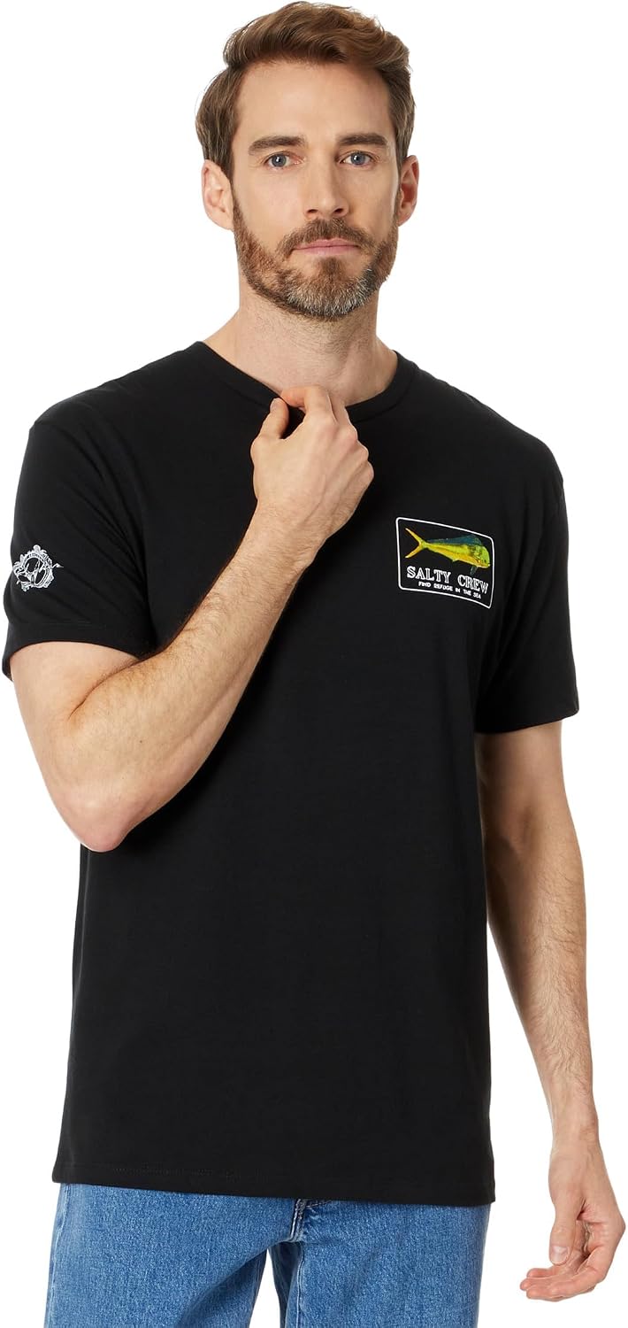 Salty Crew Men's Golden Mahi Premium Short Sleeve Tee - Black