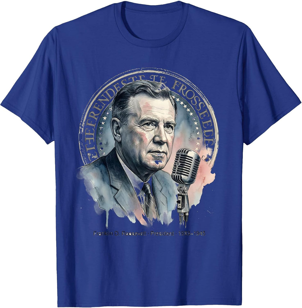 Men's Franklin D. Roosevelt · President · 1933–1945 Historical T-Shirt - Royal Blue
