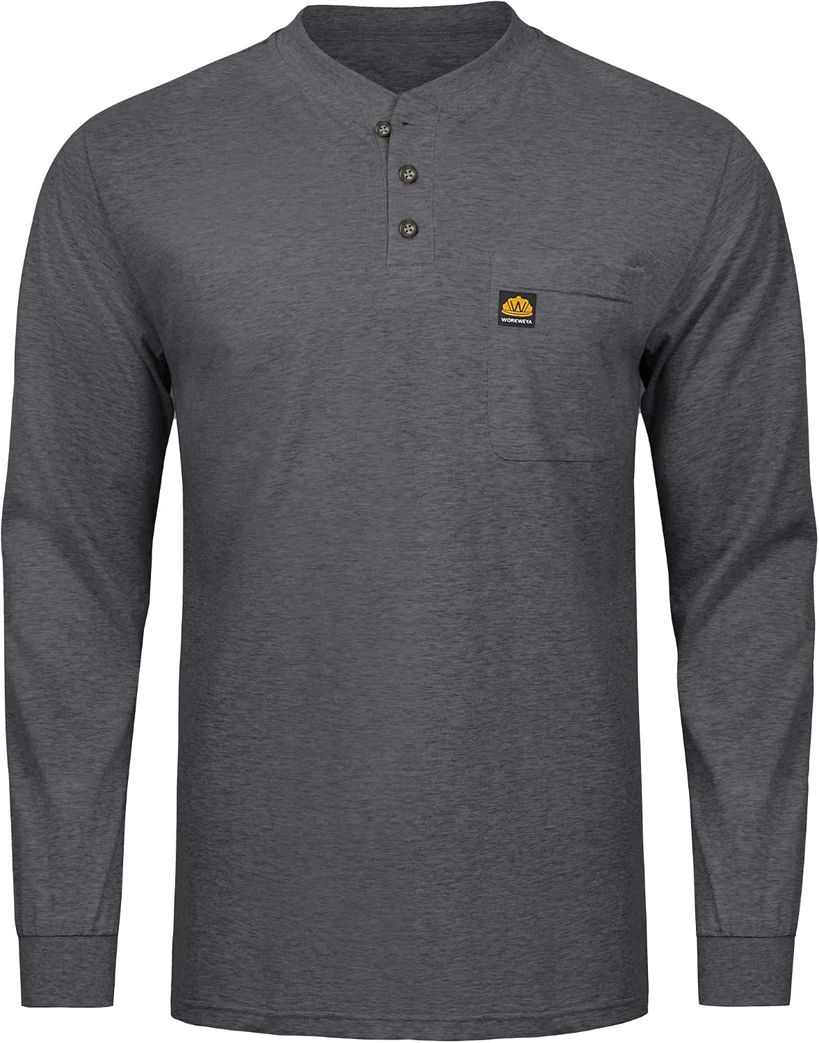FR Shirts for Men 5.5 oz Flame Resistant Long Sleeve Shirt for Welding CAT2 - Grey