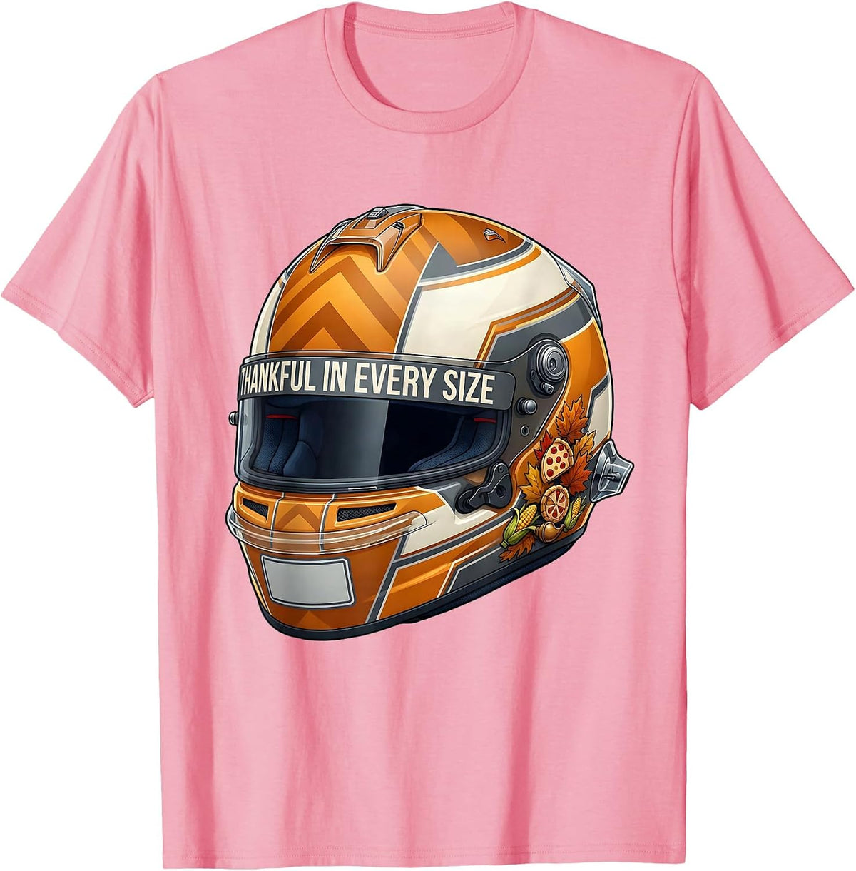 Men's Thankful in Every Size Plus Thanksgiving Design T-Shirt - Pink