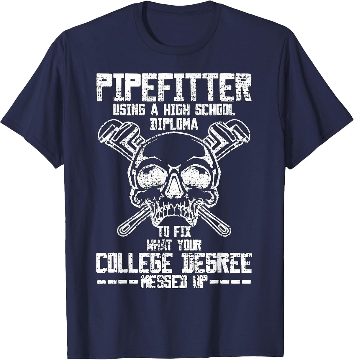 Pipefitter T-Shirt - Navy Blue