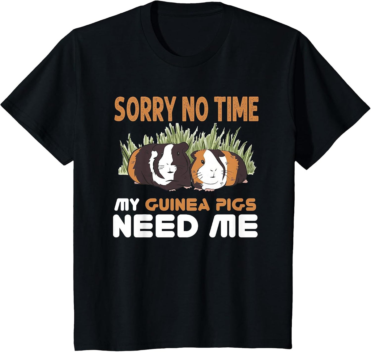 Guinea Lover - Funny Guinea Pig T-Shirt - Black