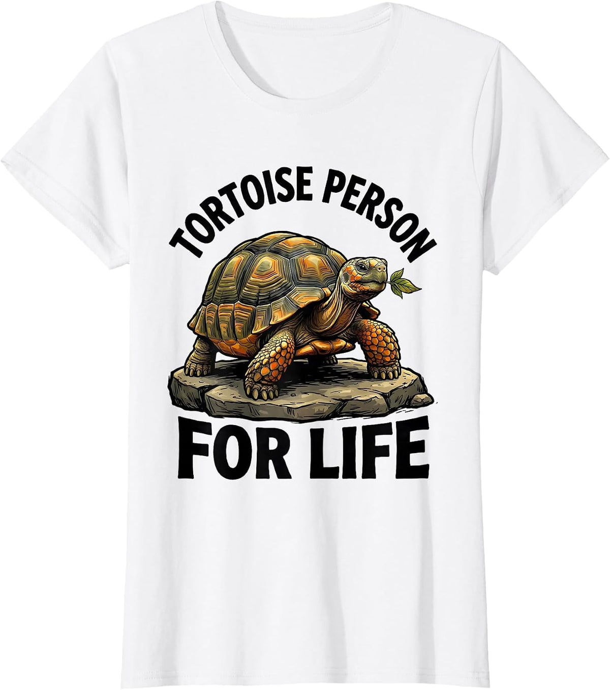 Women's Tortoise Person For Life Funny Tortoise Lover Animal Humor T-Shirt - White