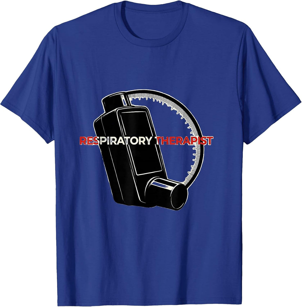 Respiratory Therapist Minimalist RT Profession Pride T-Shirt - Royal Blue