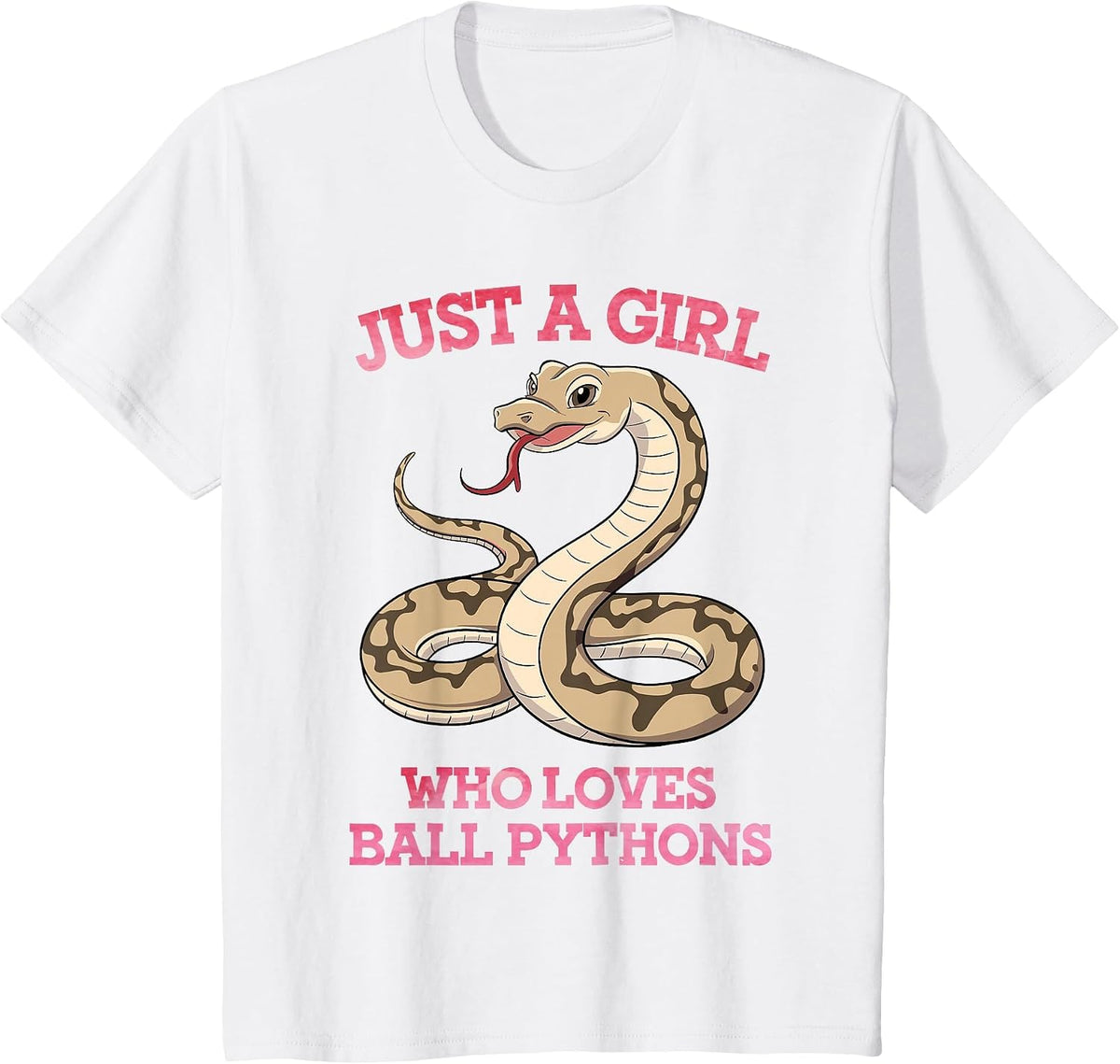 Ball Python Art for Women Mom Girls Ball Python Snake Lover T-Shirt - White