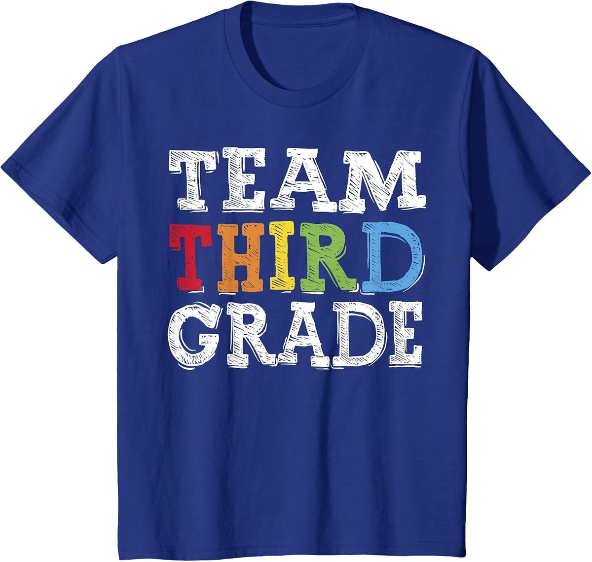 Team 3rd Grade Squad Third Teacher Student Back to School T-Shirt - Royal Blue