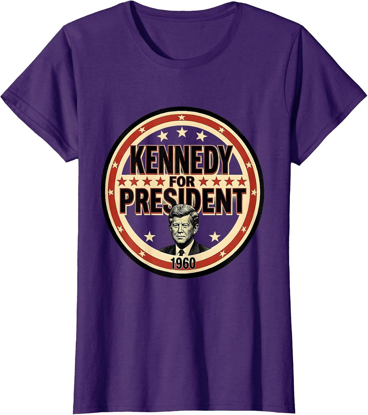 Women's Kennedy For President 1960 Retro Political Nostalgia 4th T-Shirt - Purple