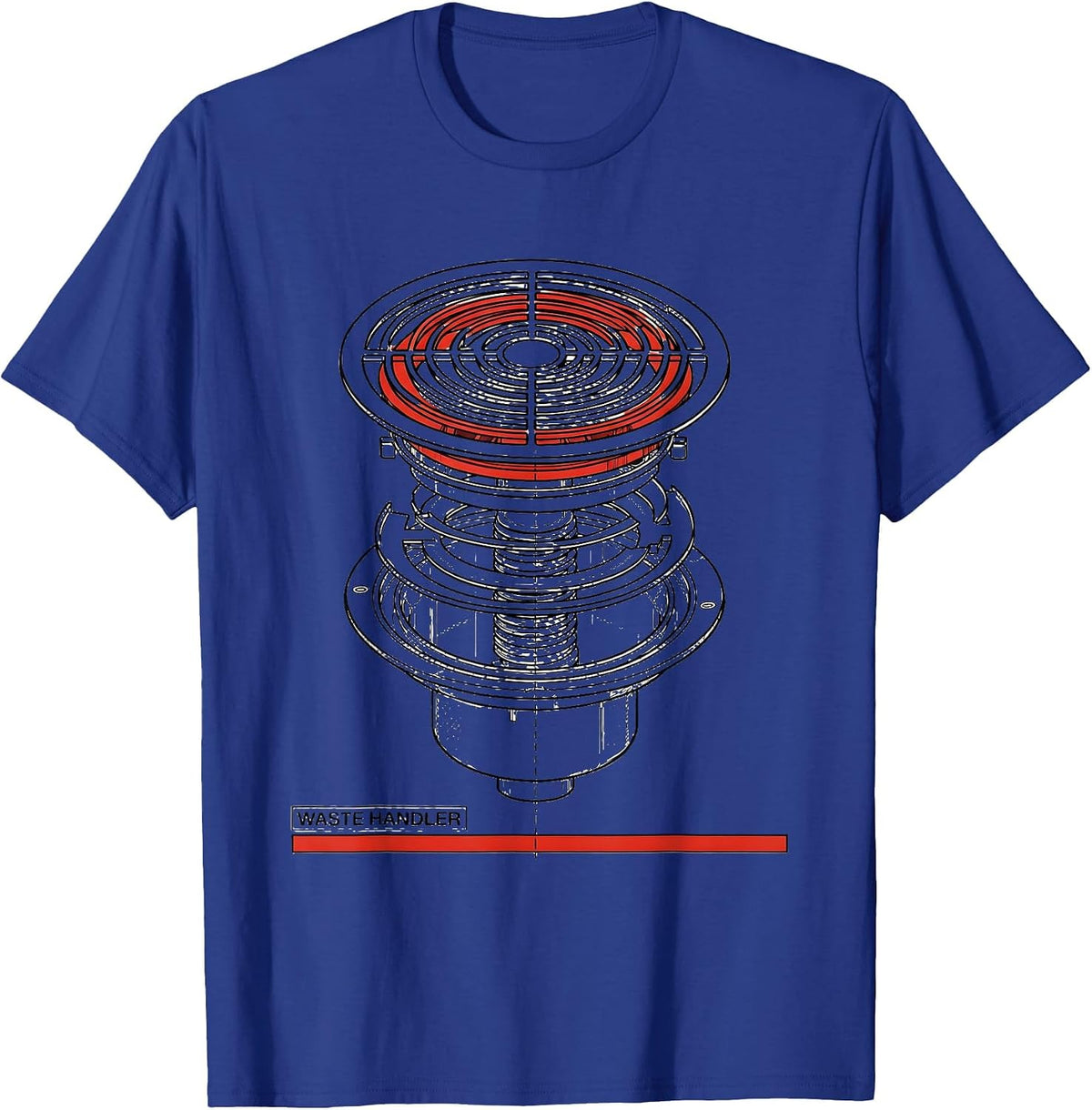 Waste Handler Funny Plumber Pipefitter Occupational Humor T-Shirt - Royal Blue
