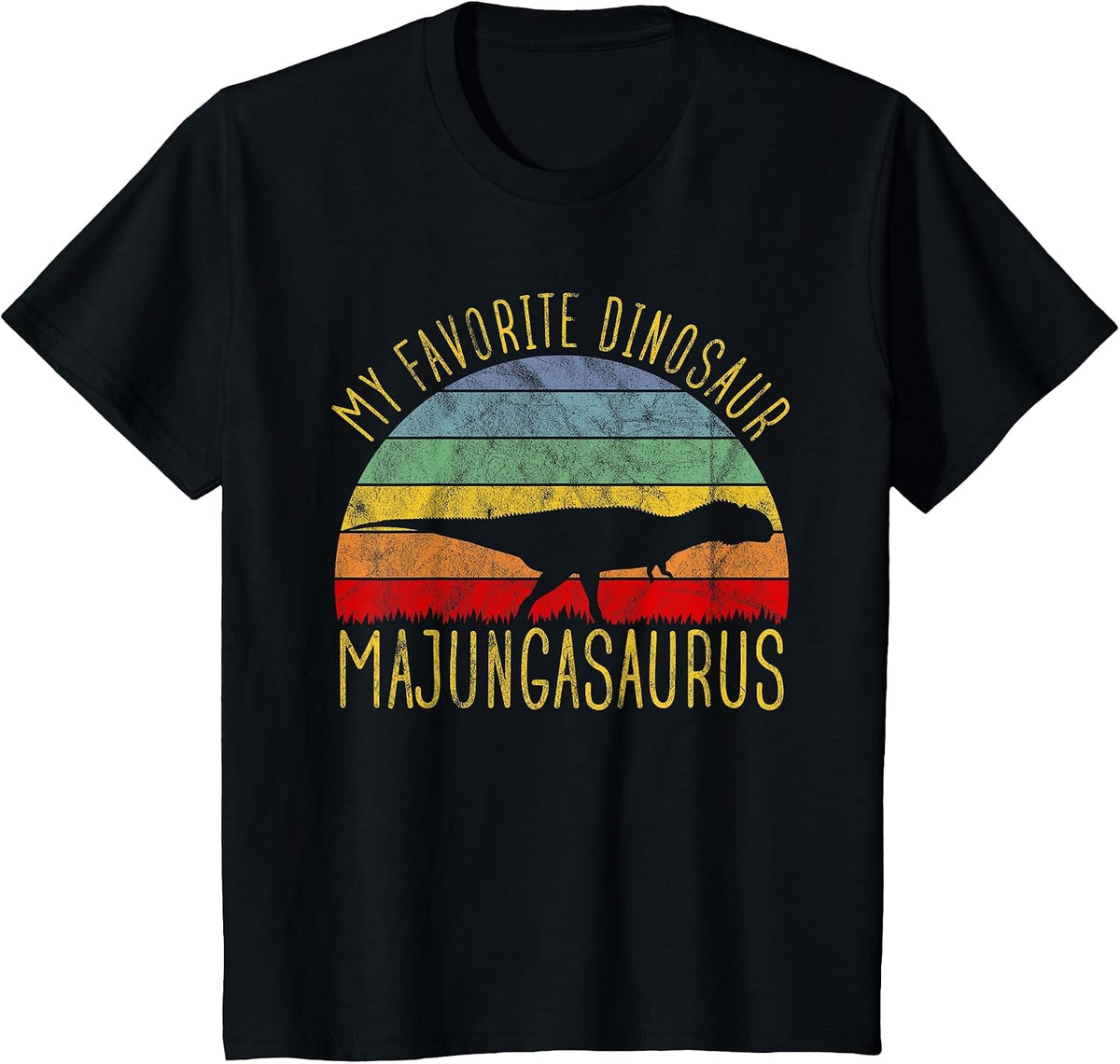 Majungasaurus is My Favorite Dinosaur Dino Lovers T-Shirt - Black