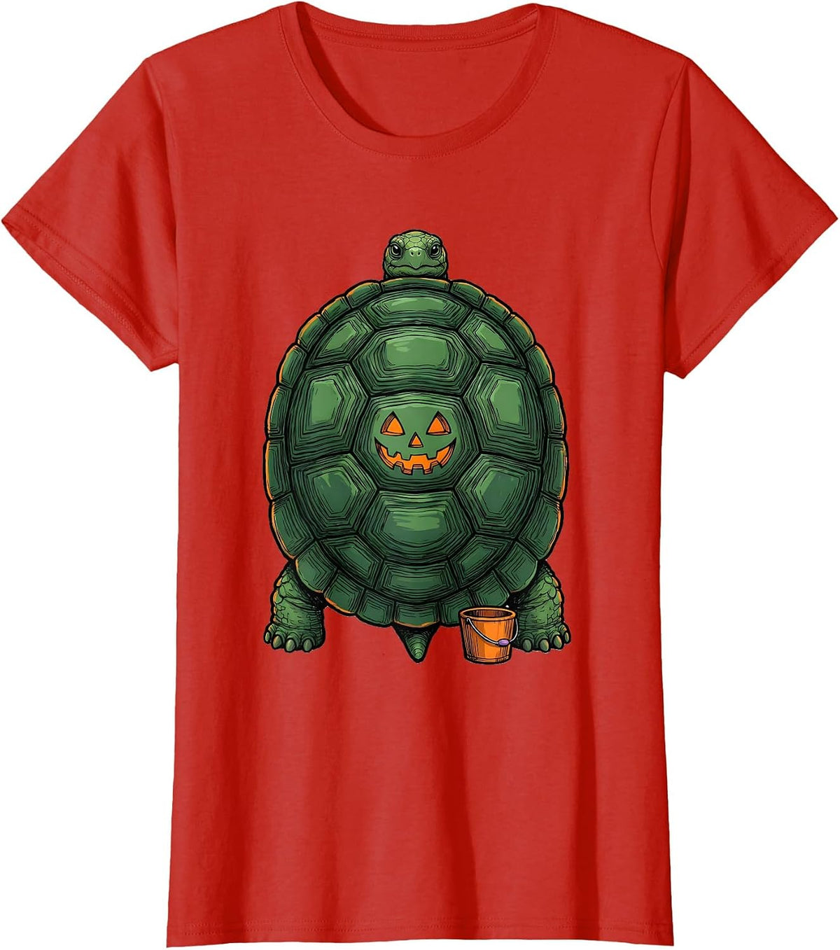 Women's Domed Tortoise Shell Halloween Costume T-Shirt - Red