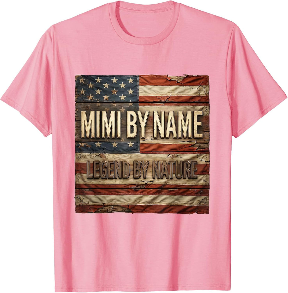 Men's Mimi By Name Legend By Nature Gift Design T-Shirt - Pink