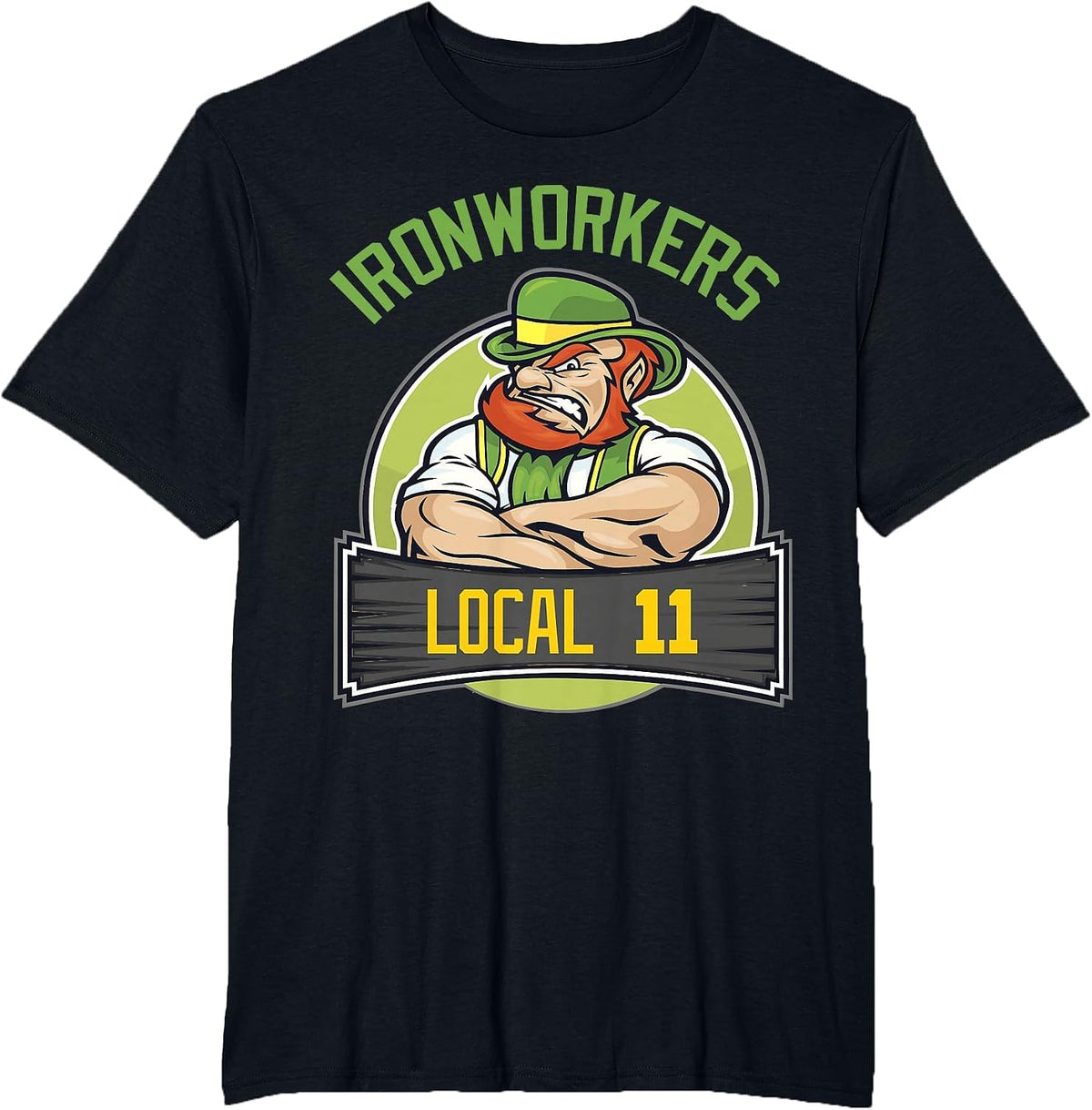 Iron Worker Local 11 Union T Shirt T-Shirt - Black