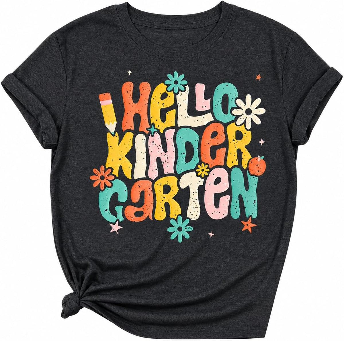 Kindergarten Teacher Shirts for Women Kindergarten Crew T Shirt First Day of School First Third Grade Teacher Tee Top -