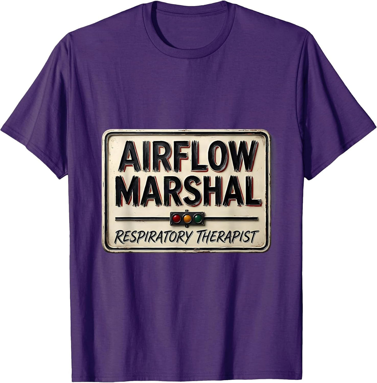 Airflow Marshal Respiratory Therapist T-Shirt - Purple