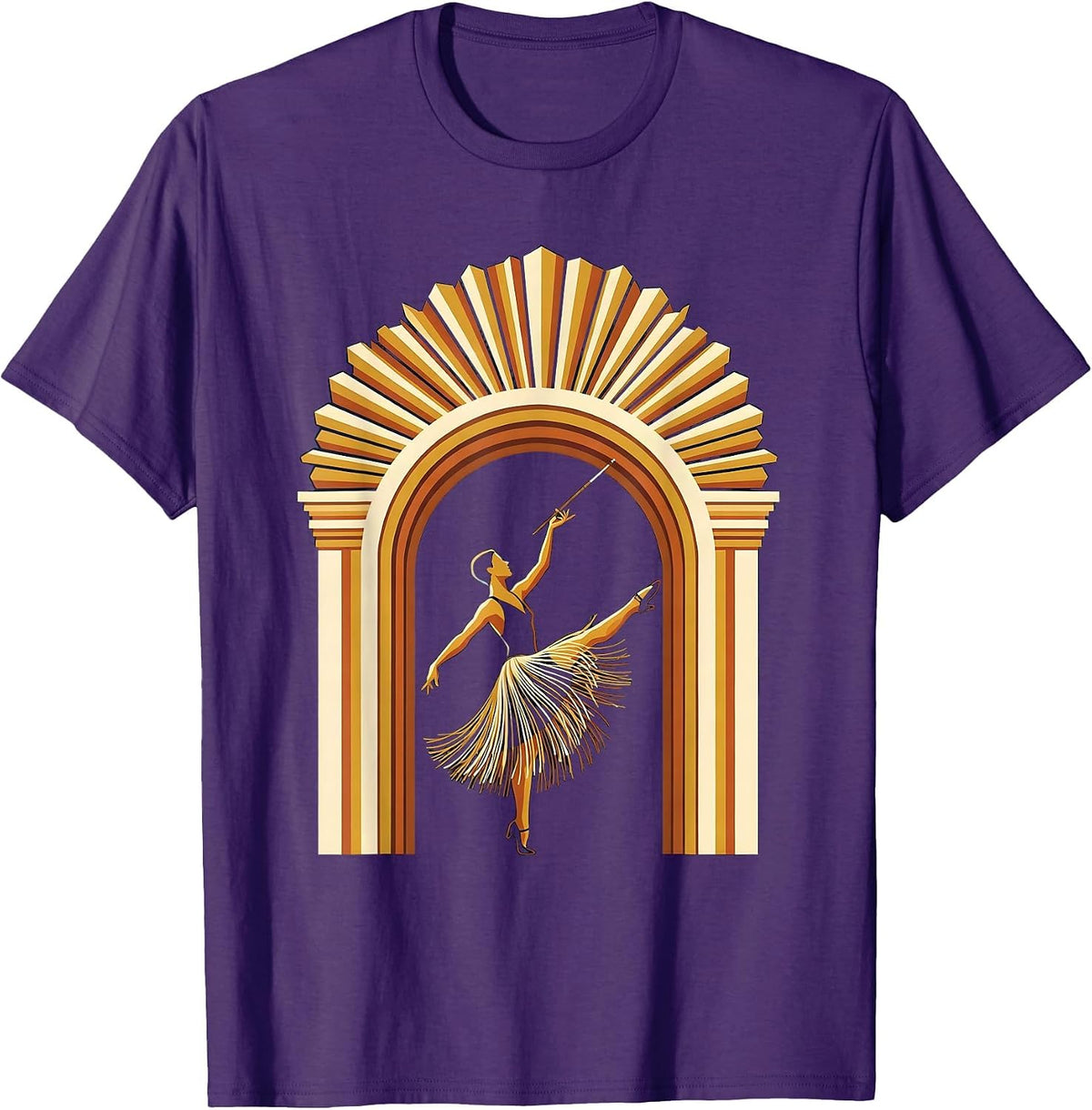 Art Deco Dancer Roaring 20s Party Costume T-Shirt - Purple
