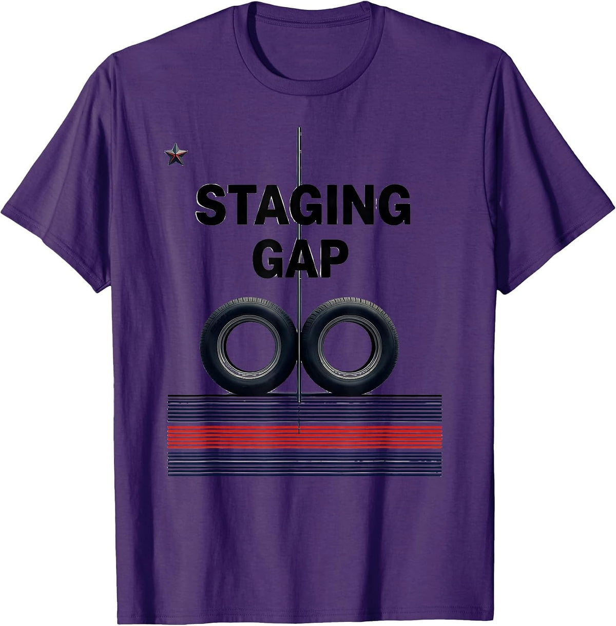 Staging Gap Minimalist American Flag RC Racing Hobbyist Gift T-Shirt - Purple