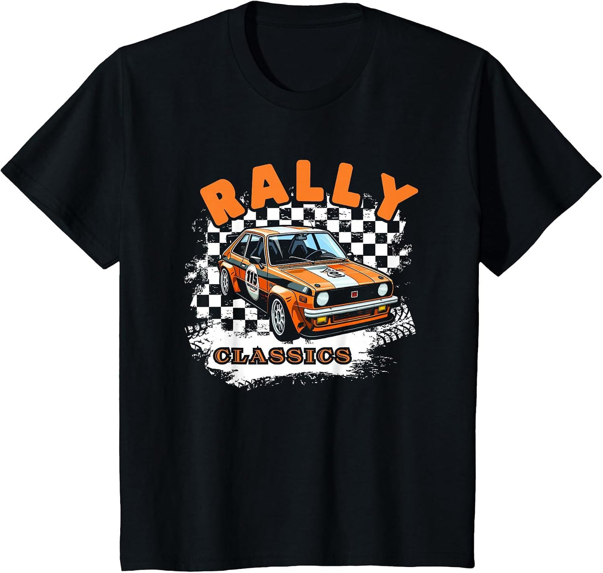 Rally Classics Shirt Car Racing Motorsport Rally Sport T-Shirt - Black