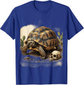 Tortoise in the Desert Heat Graphic Tee T-Shirt - Royal Blue