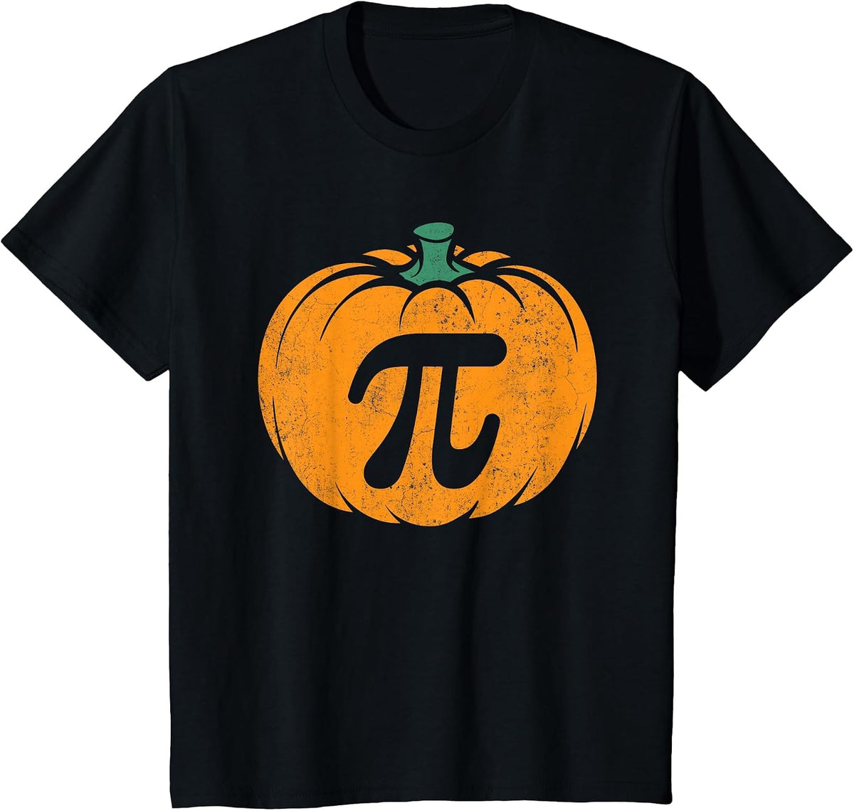 Thanksgiving Pumpkin Pi Pie Costume Math Teacher Halloween T-Shirt - Black