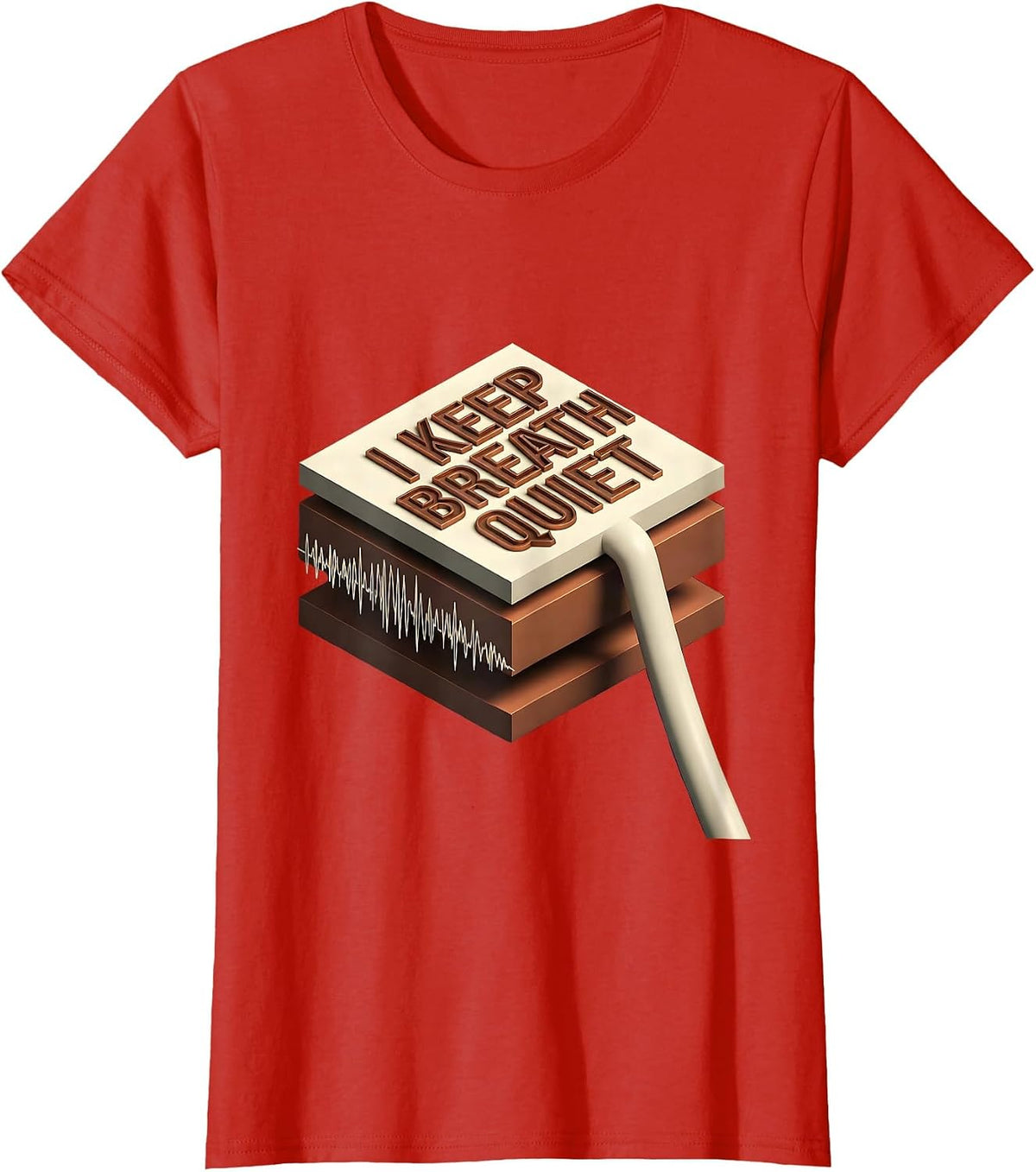 I Keep Breath Quiet Funny Respiratory Therapist RT Care Week T-Shirt - Red