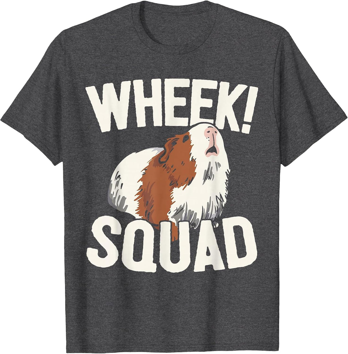 Guinea Pig Owner - Wheek Squad - Guinea Pig T-Shirt - Dark Heather Grey