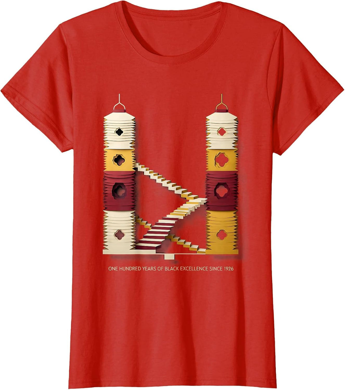 One Hundred Years Of Black Excellence Since 1926 Centennial T-Shirt - Red