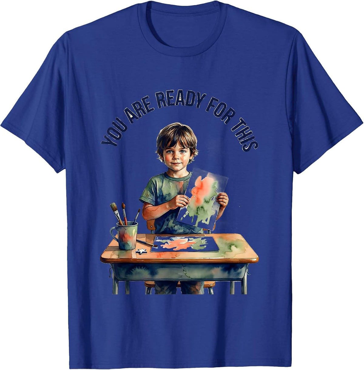 Men's You Are Ready For This Motivational Teacher Affirmation T-Shirt - Royal Blue
