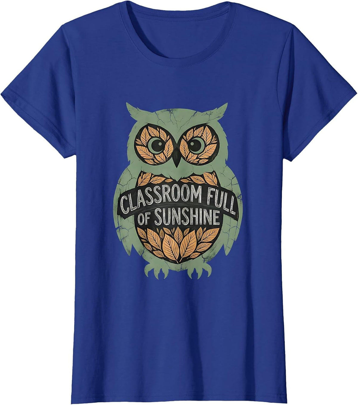 Women's First Grade Teacher Classroom Full of Sunshine Design T-Shirt - Royal Blue