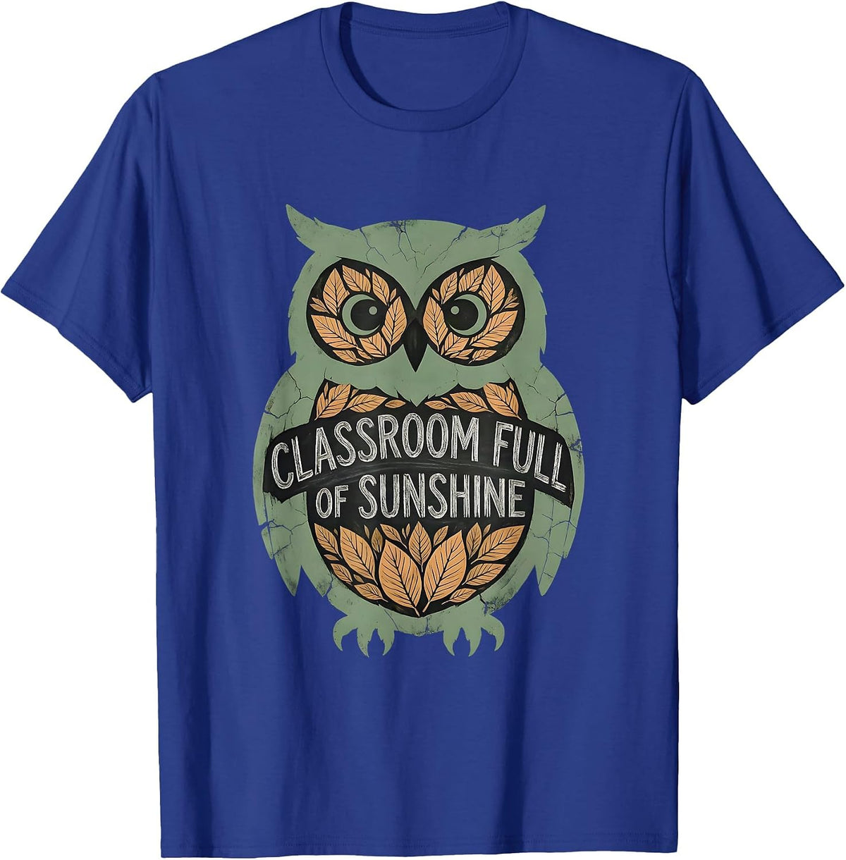 Men's First Grade Teacher Classroom Full of Sunshine Design T-Shirt - Royal Blue