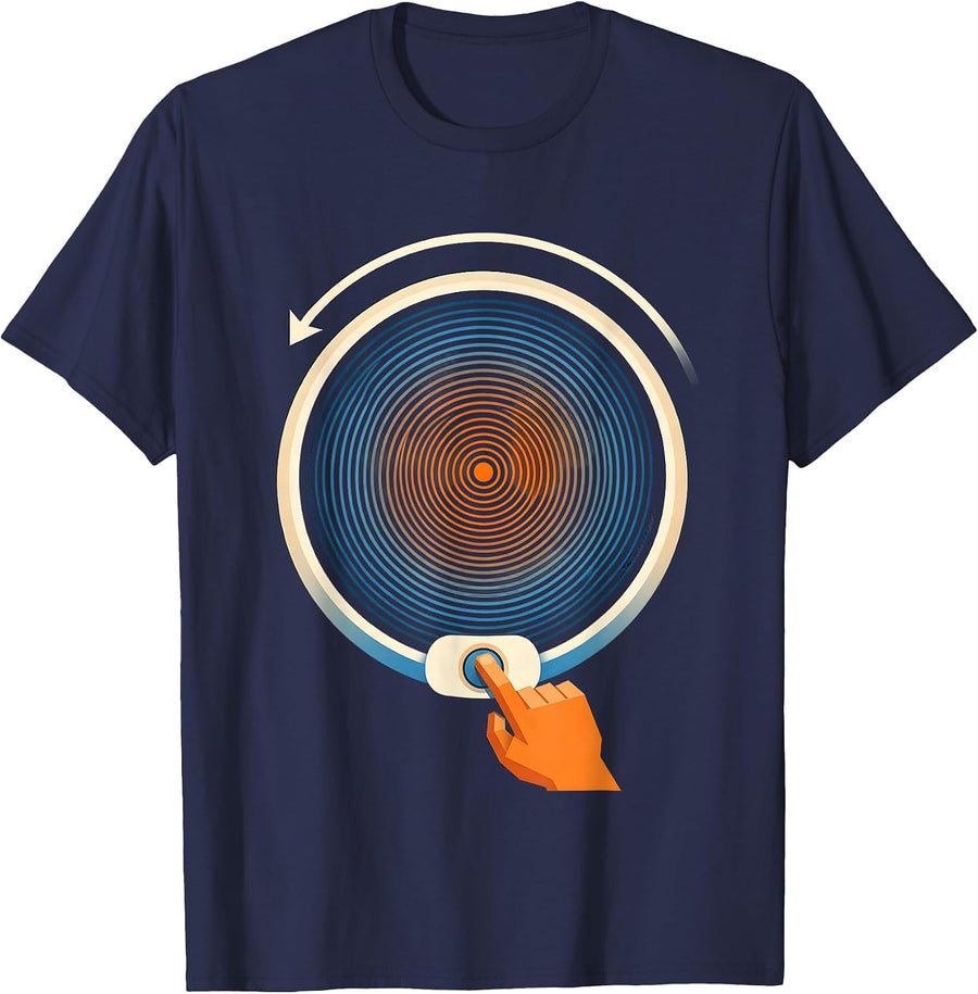 Radar Scope Storm Chaser Meteorology Enthusiast Humor T-Shirt - Navy Blue