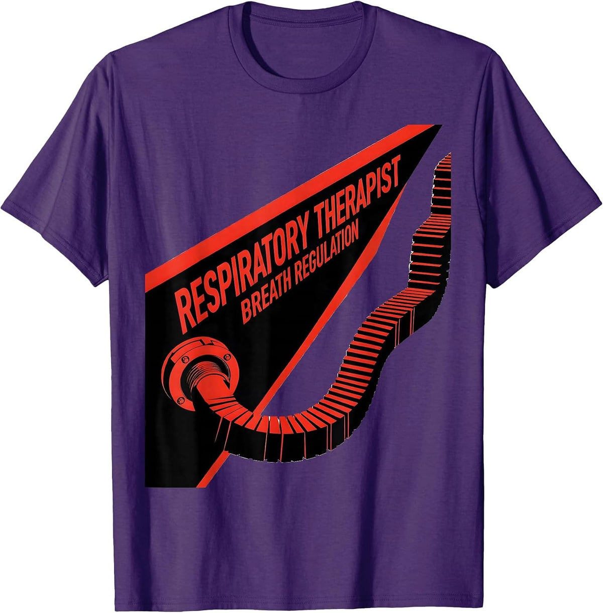 Men's Respiratory Therapist Breath Regulation Professional Pride T-Shirt - Purple