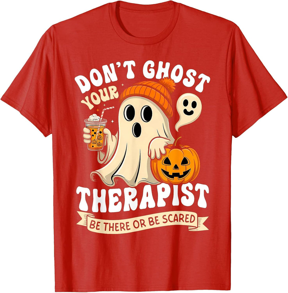 Spooky Self Care Vibes T-Shirt - Red