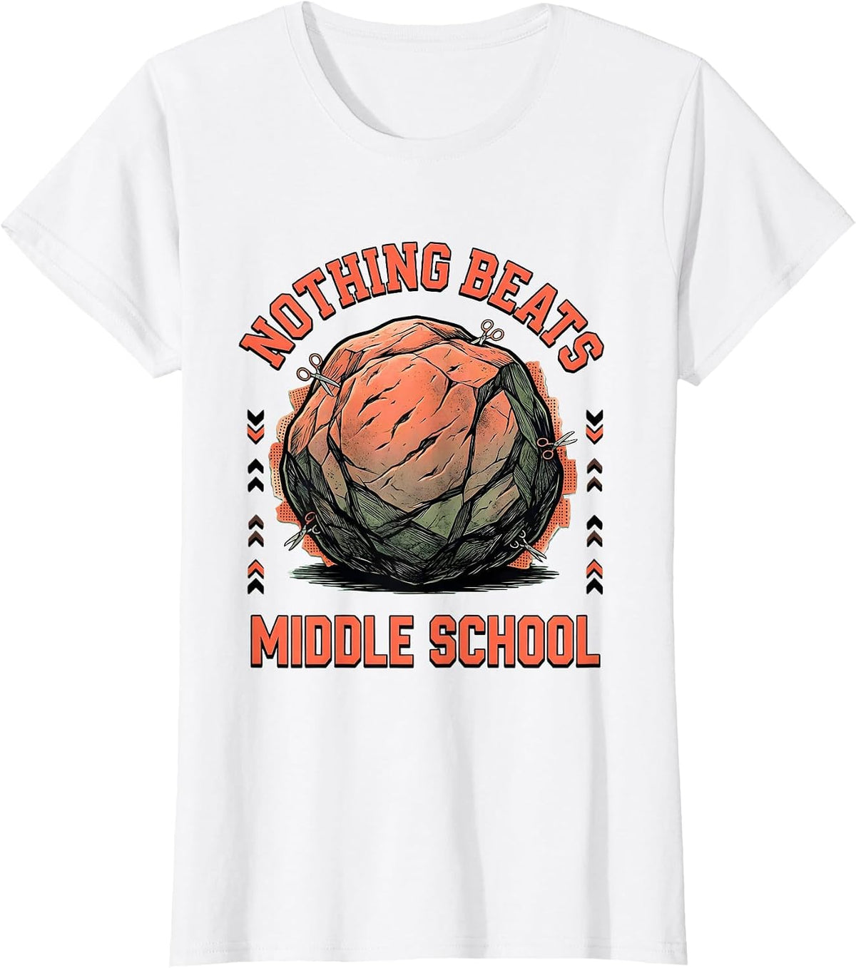Nothing Beats Middle School Funny Back To School Kids T-Shirt - White