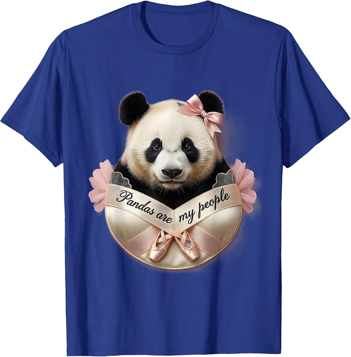 Men's Pandas Are My People Panda Lover Design T-Shirt - Royal Blue