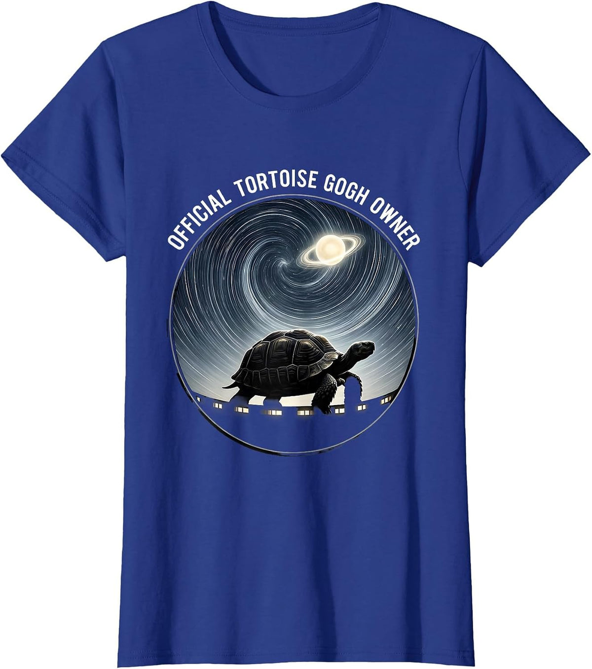 Women's Official Tortoise Gogh Owner Funny Animal Lover Pet Owner T-Shirt - Royal Blue