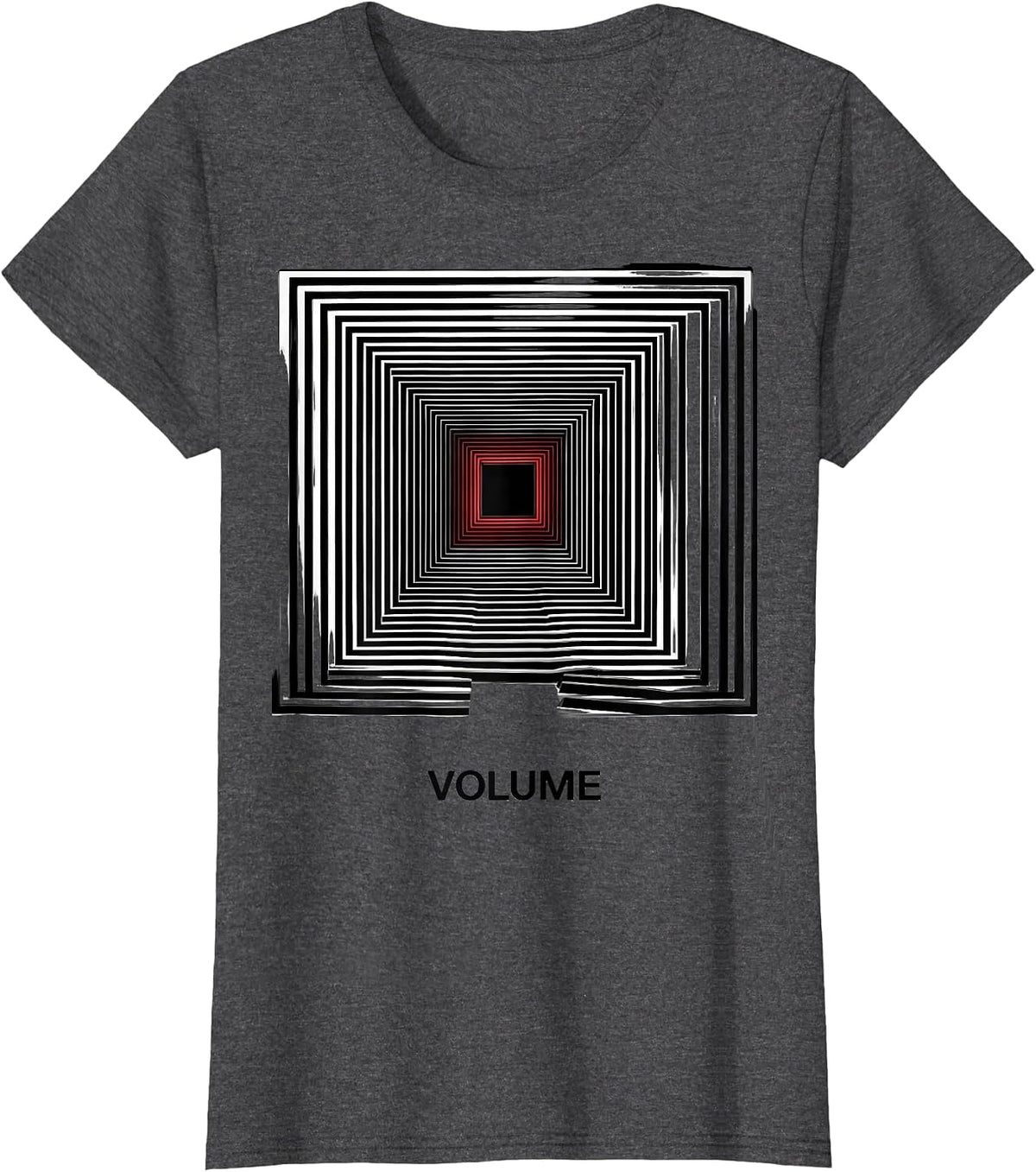 Women's Volume Geometric Respiratory Therapist RT Occupational Pride T-Shirt - Dark Heather Grey