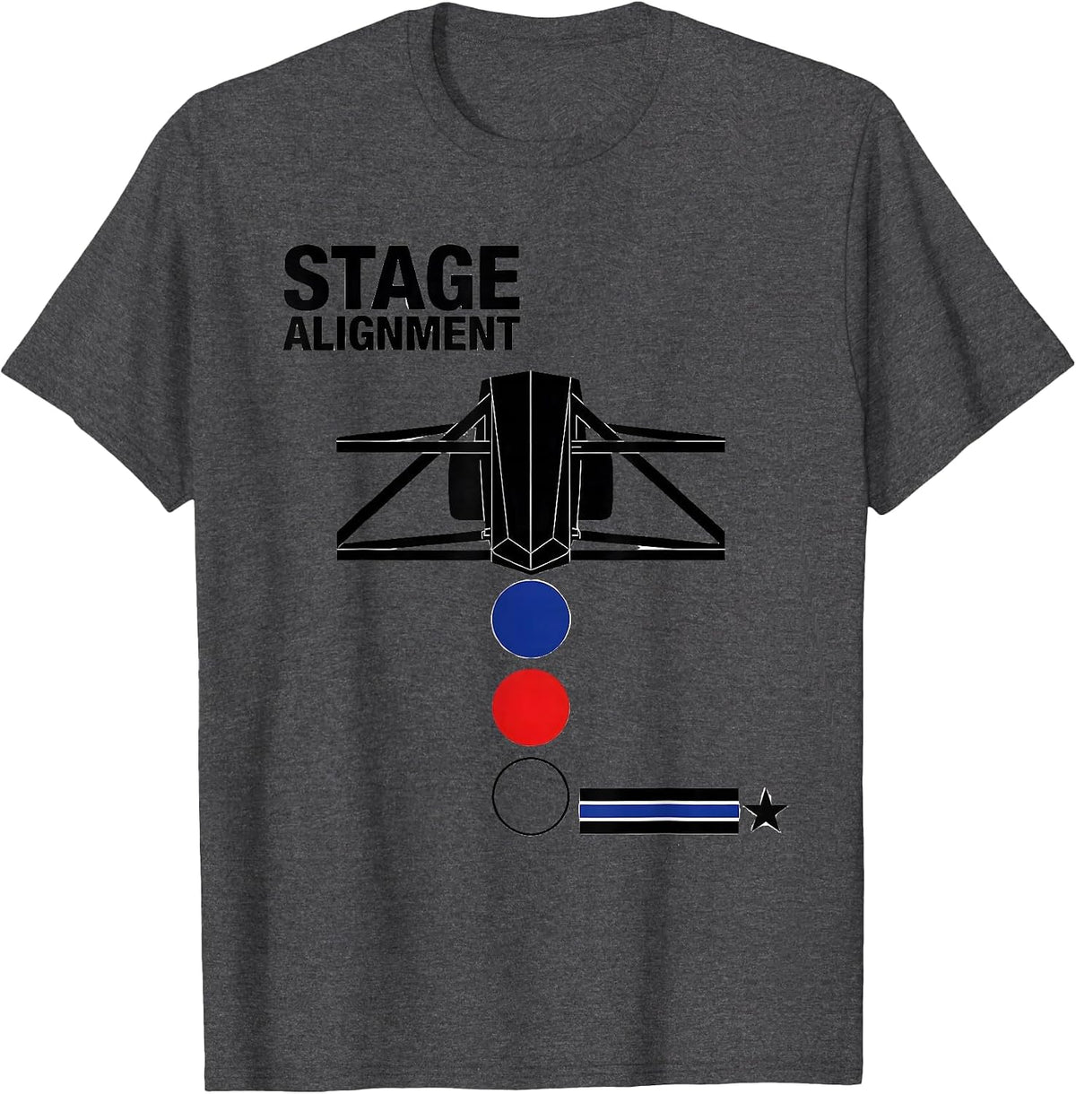 Men's Stage Alignment Swiss International RC Car Drag Racing T-Shirt - Dark Heather Grey