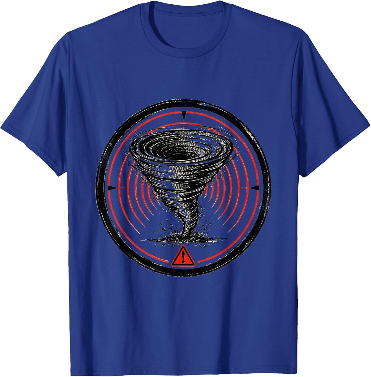 Sealed Radar Badge Storm Chaser Tornado Meteorology Humor T-Shirt - Royal Blue