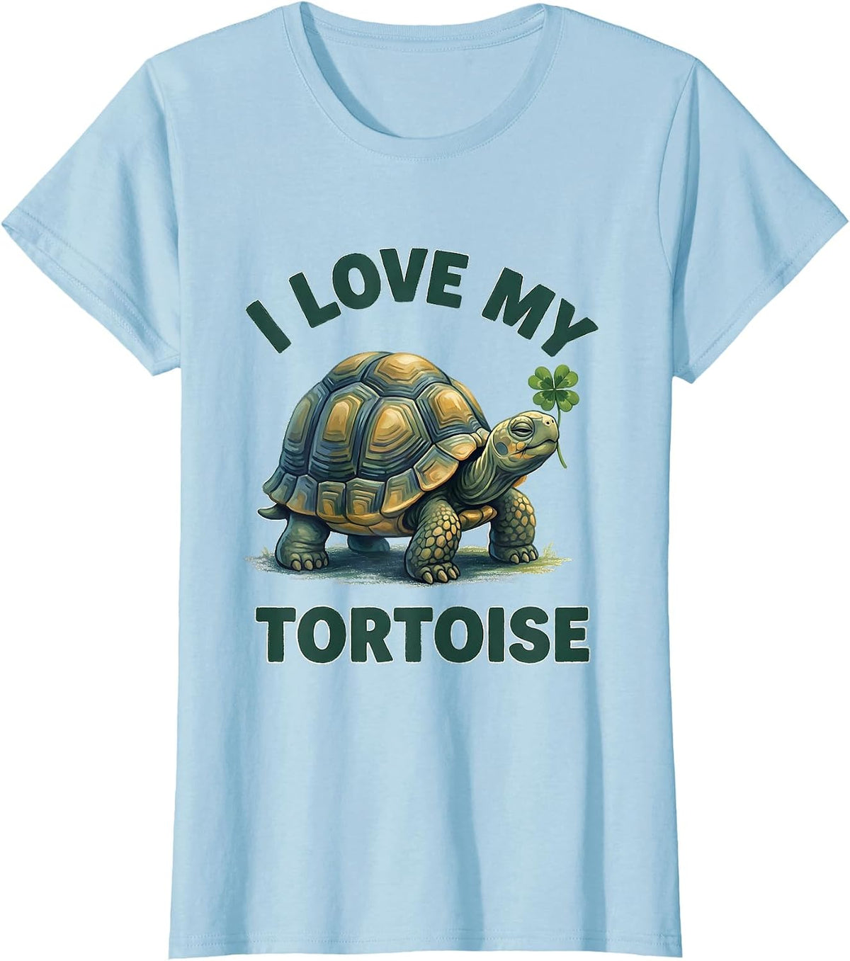 I Love My Tortoise Storybook Cute Tortoise Lover Gift T-Shirt - Baby Blue