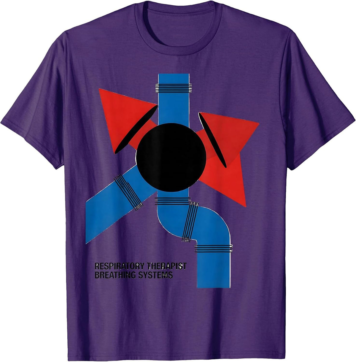 Respiratory Therapist Breathing Systems Professional Pride T-Shirt - Purple