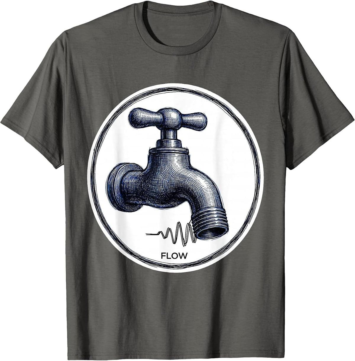 Flow Professional Respiratory Therapist RT Care Week T-Shirt - Asphalt Grey