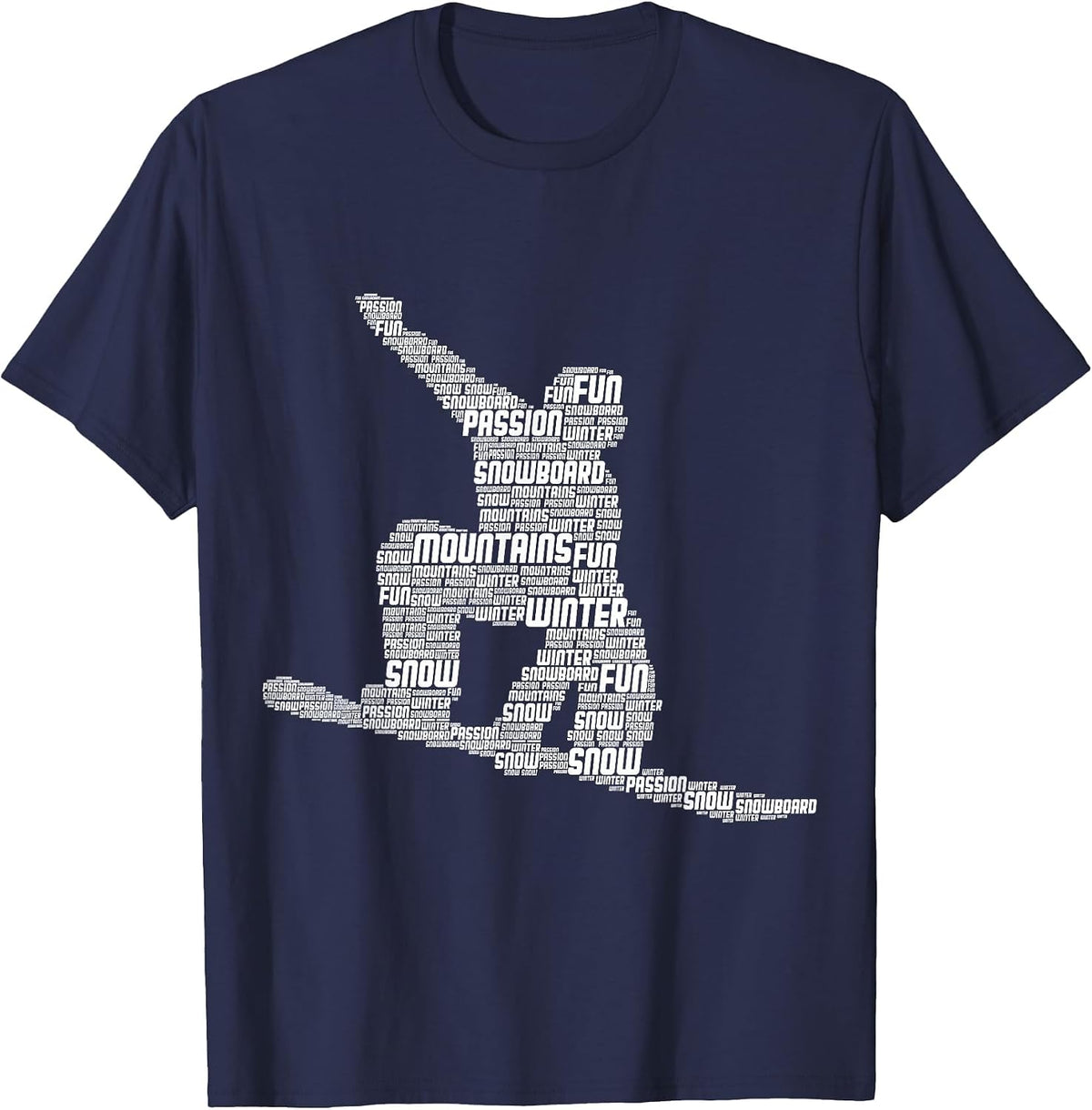 Snowboarder Snowboard T-Shirt - Navy Blue