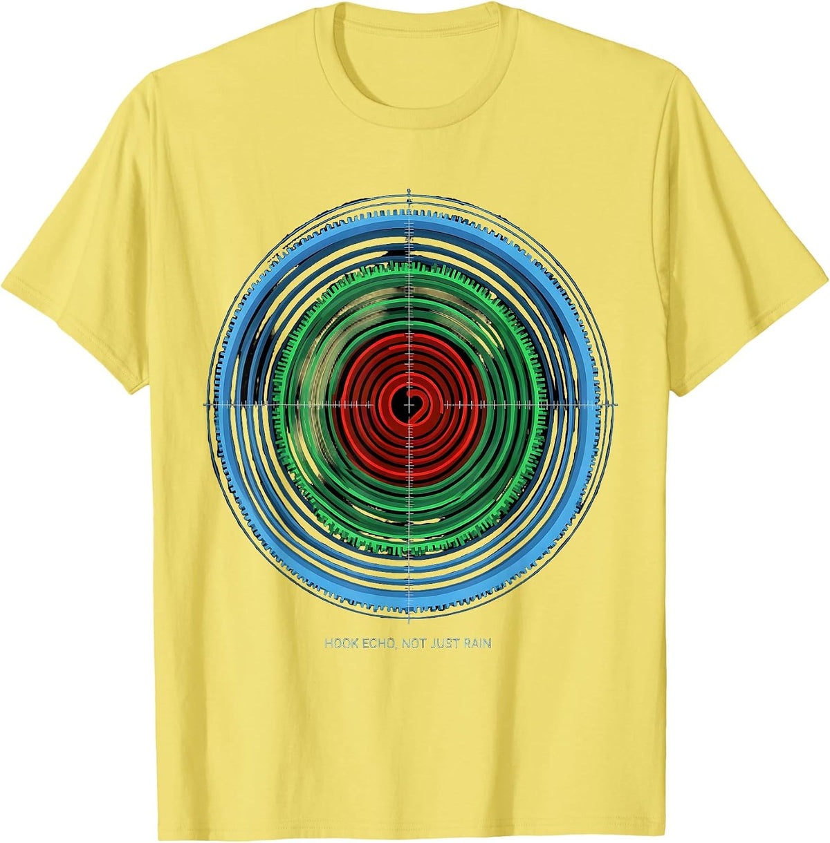 Men's Hook Echo Not Just Rain Storm Chaser Tornado Meteorologist T-Shirt - Lemon Yellow