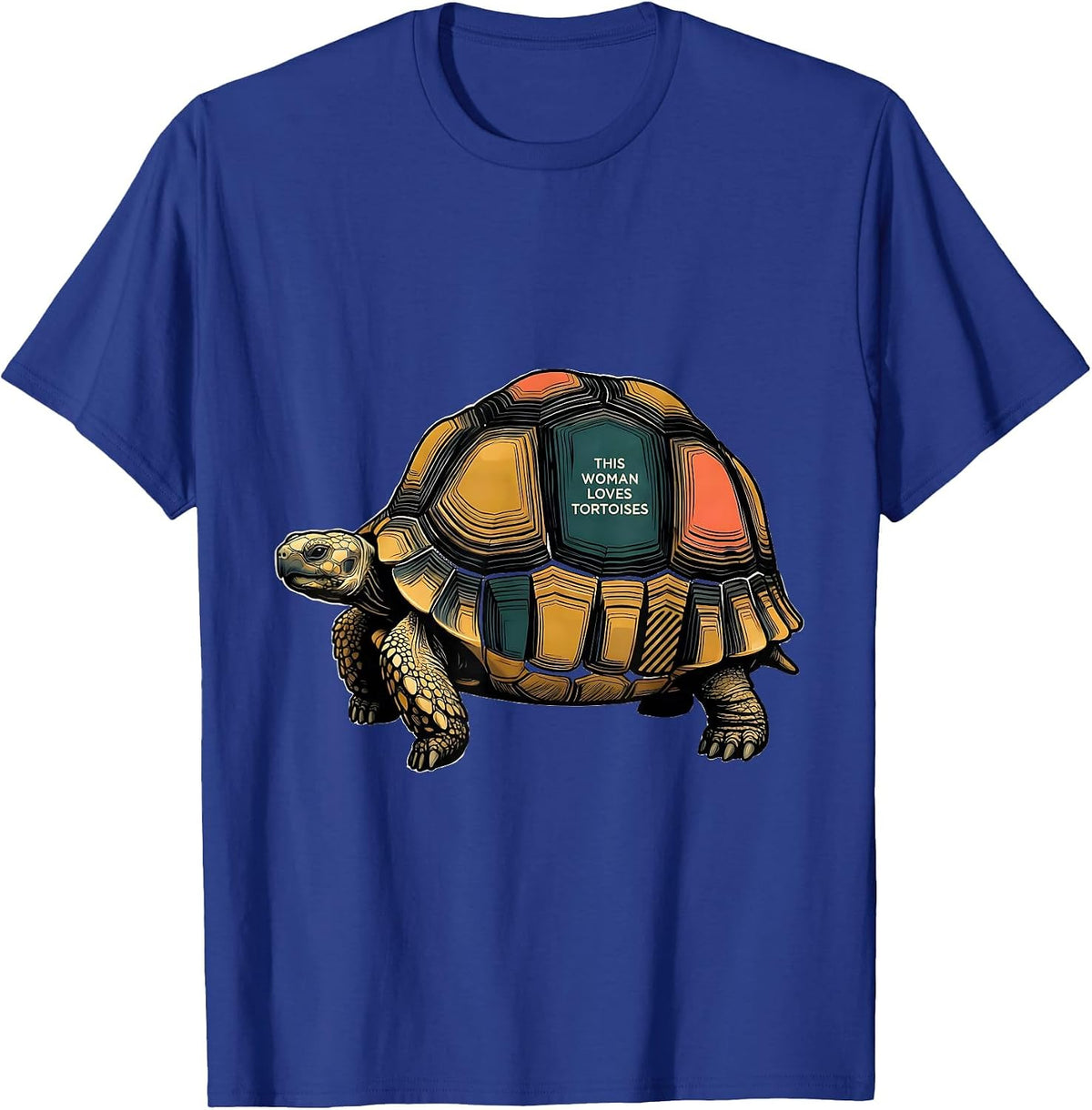 This Woman Loves Tortoises Funny Reptile Lover Animal Humor T-Shirt - Royal Blue