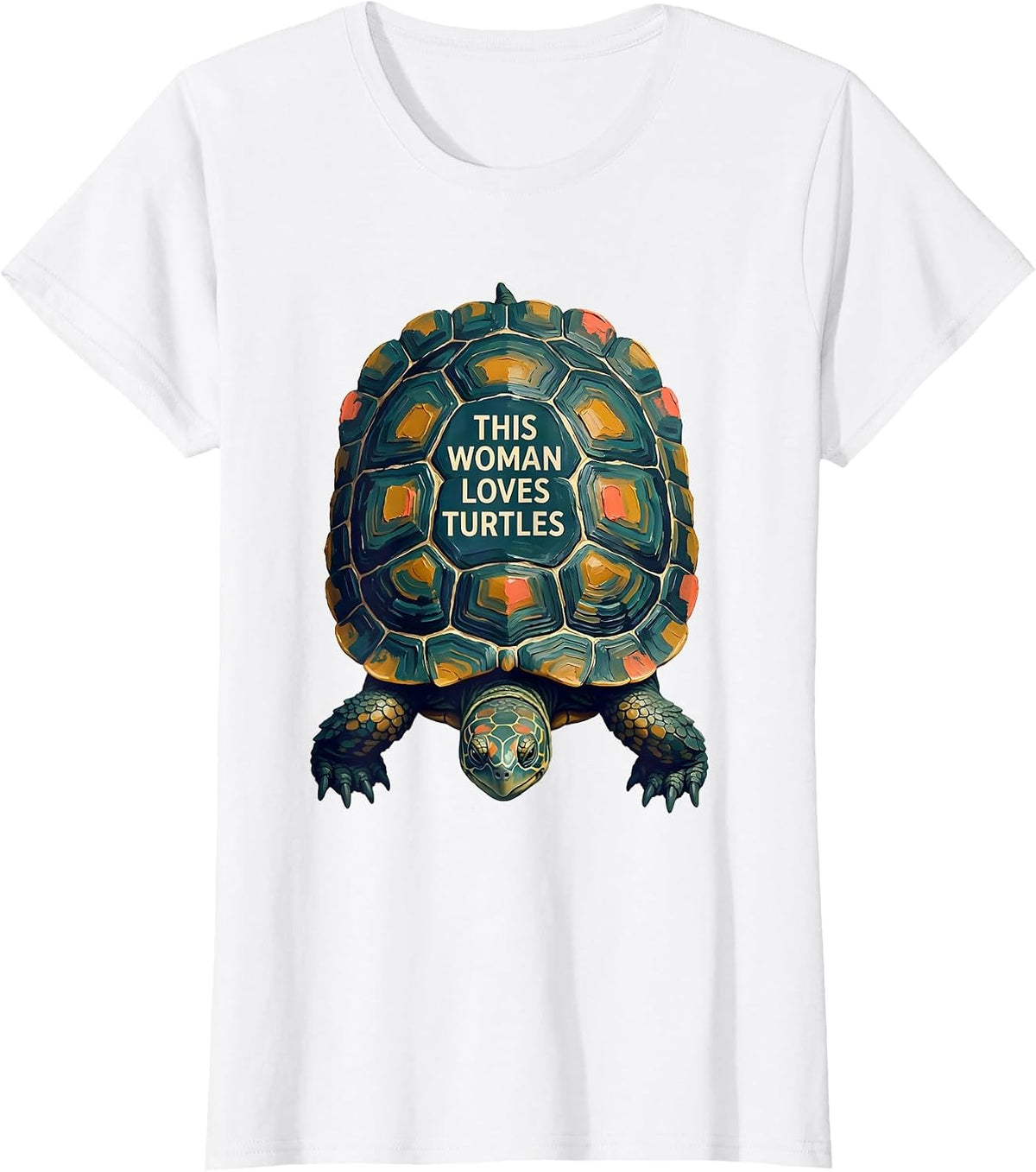 Women's This Woman Loves Turtles Funny Turtle Lover Gift for Her T-Shirt - White