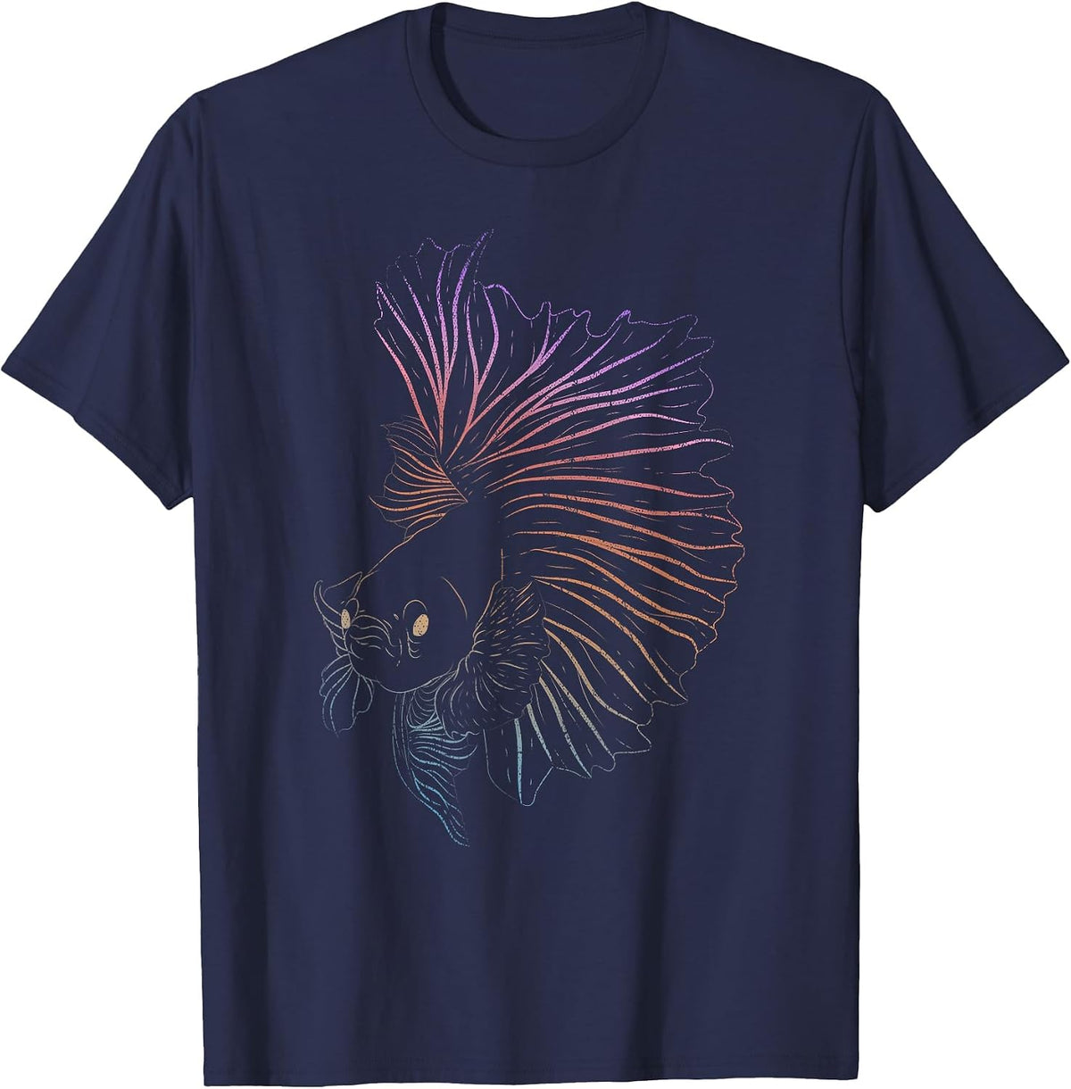 Aquarium Owner Siamese Fighting Fish Lover Betta Fish T-Shirt - Navy Blue