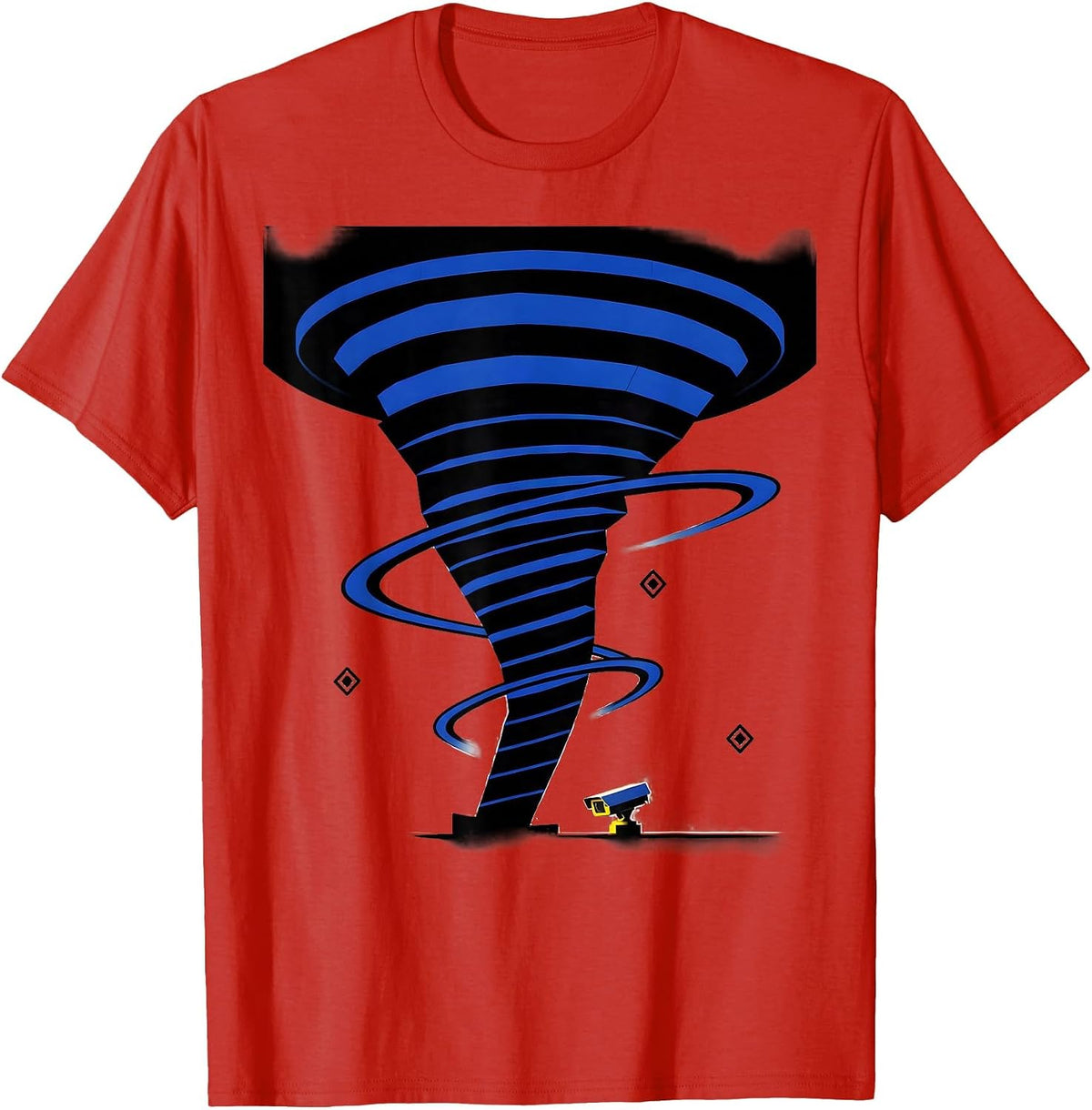 Men's Tornado Funnel Storm Chaser Meteorology Humor T-Shirt - Red