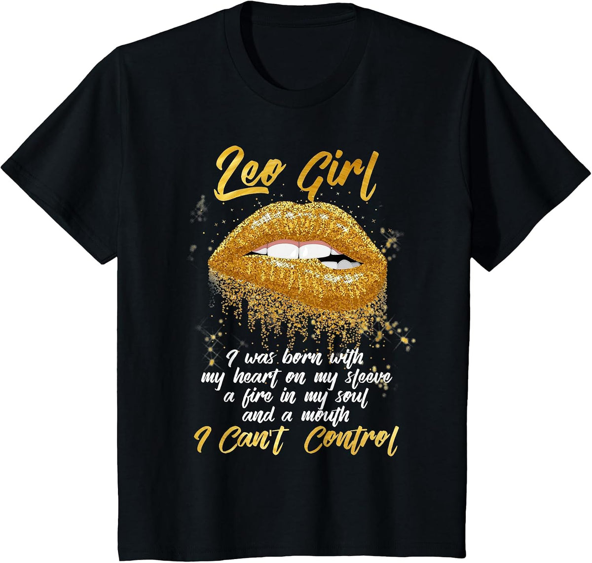 I'm a Leo Girl Shirt Funny Birthday T-Shirt for Women T-Shirt - Black