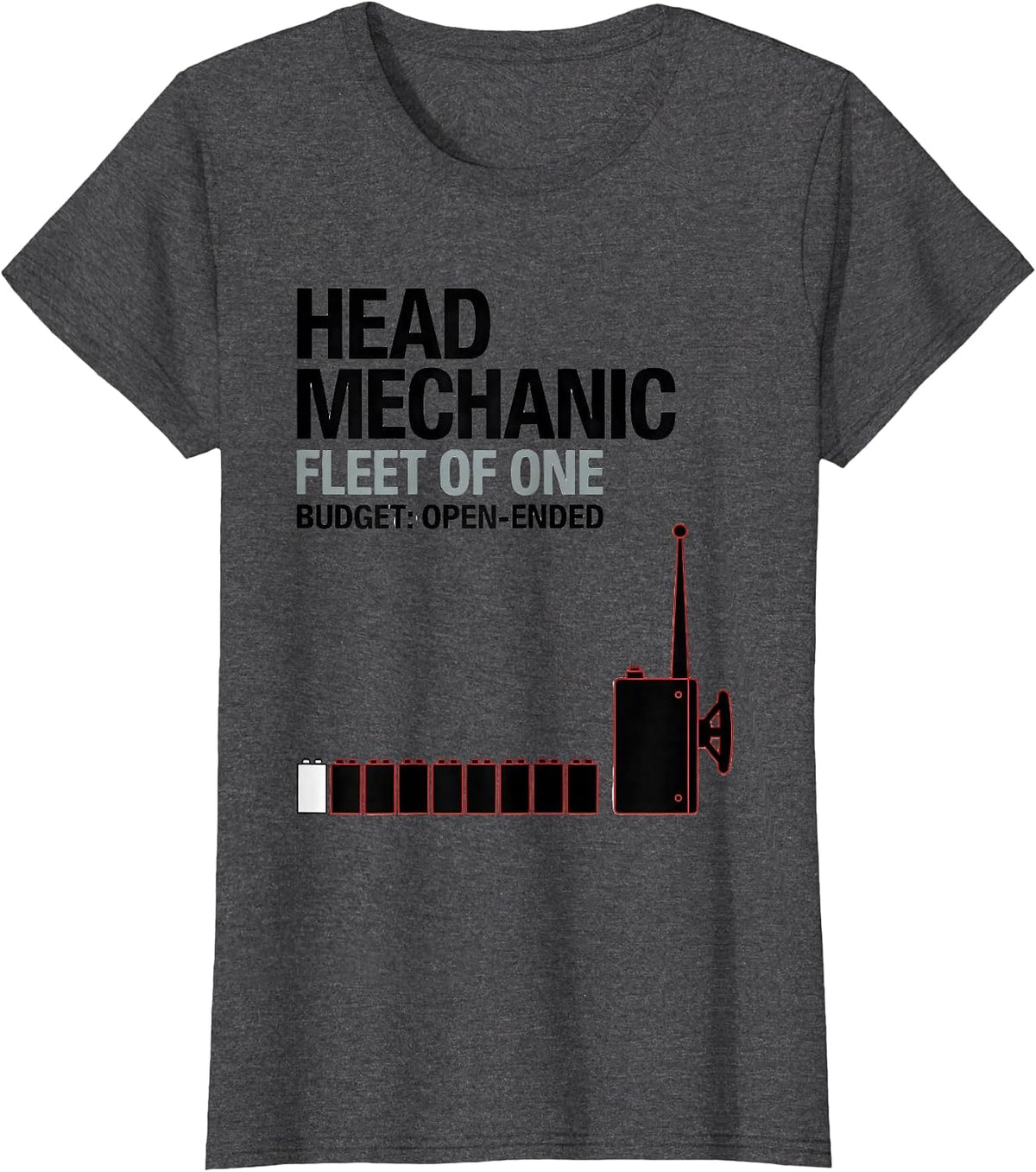 Women's Head Mechanic Fleet Of One RC Racer T-Shirt - Dark Heather Grey